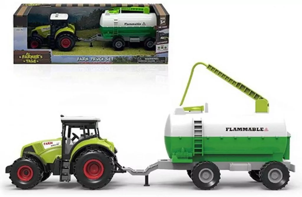 Traktor z przyczepą 1:36 światło dźwięk - tantis.pl