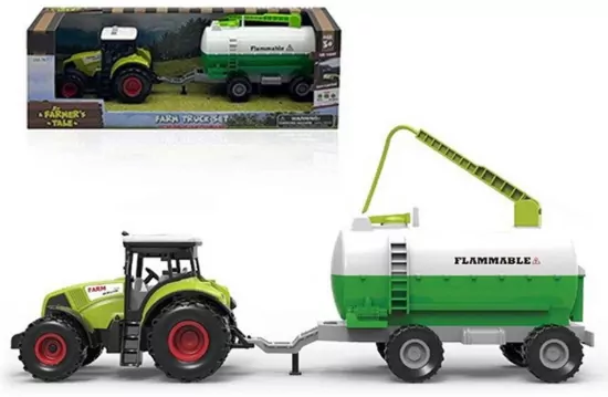 Traktor z przyczepą 1:36 światło dźwięk