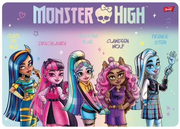 Podkład dwustronny laminowany. Monster High - tantis.pl