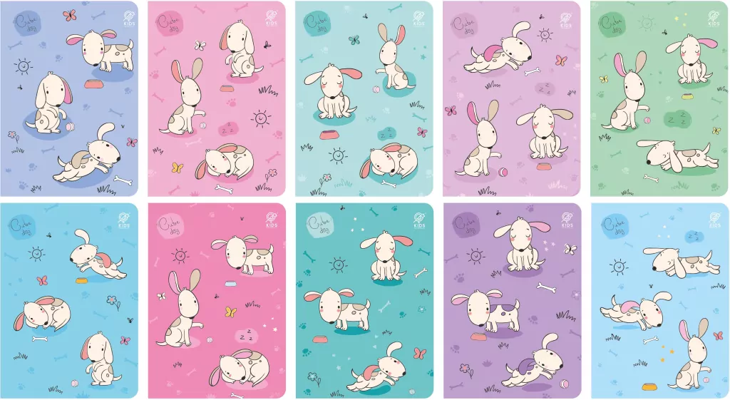 Zeszyt A5/16K kratka Cute Dogs - tantis.pl