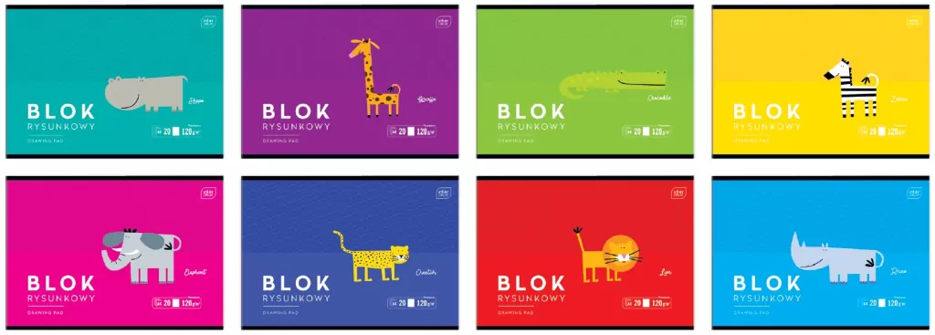 Blok rysunkowy A4/20K Black&Blue kids - tantis.pl
