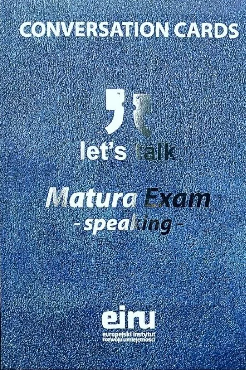Karty Konwersacyjne. Let's talk. Matura Exam - tantis.pl
