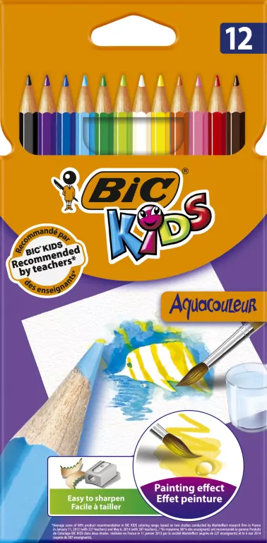 Kredki Aquacouleur. 12 kolorów - tantis.pl