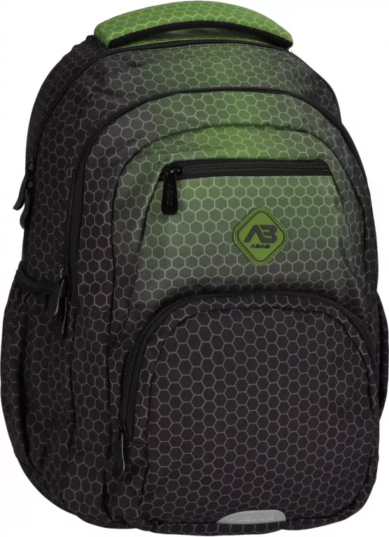 Plecak 3-komorowy Hexagon Green Ombre Astra - tantis.pl