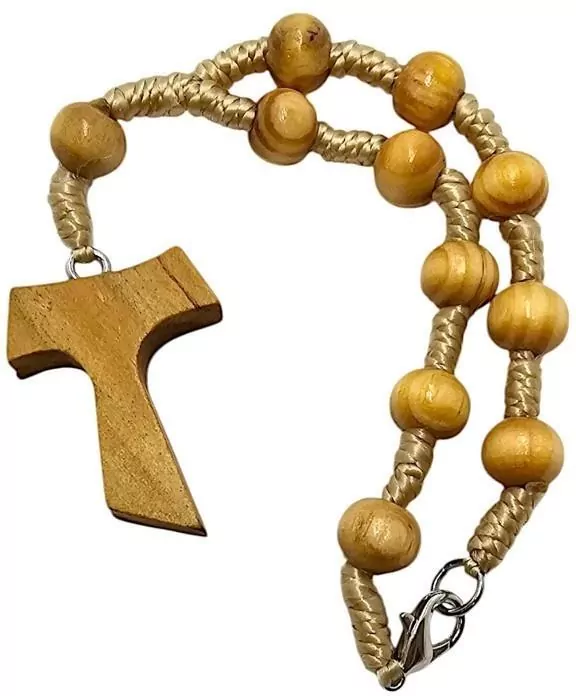 10-tka różańca drewno Tauka - tantis.pl