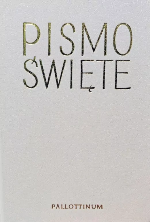 Biblia Pielgrzyma oprawa ekologiczna biała - tantis.pl