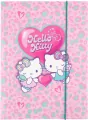 Teczka kartonowa z gumką A4 Hello Kitty pink wzór 3 - tantis.pl