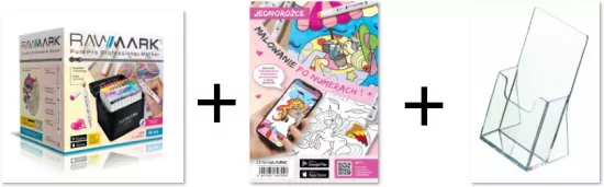 Promarkery alkoholowe Rawmark purePRO 80 kolorów + kolorowanka