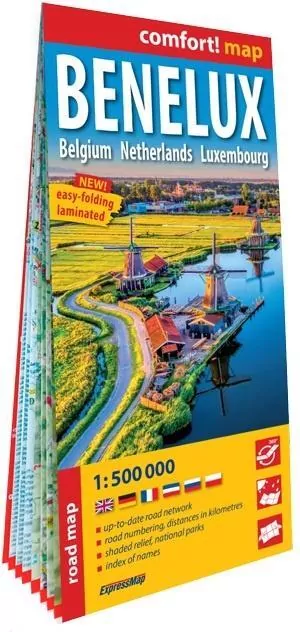 comfort!map Benelux. Belgia, Holandia, Luksemburg - tantis.pl