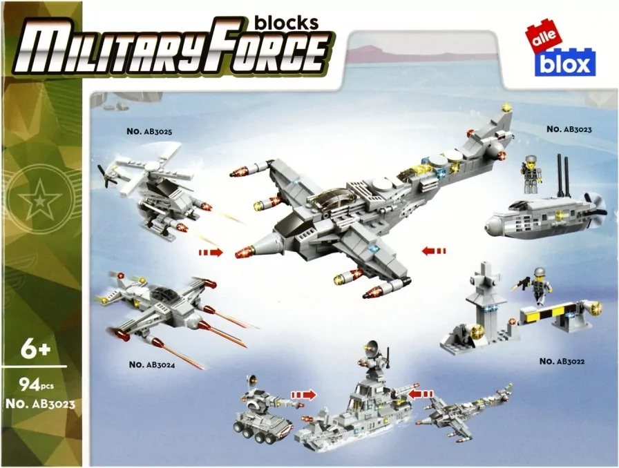Military force 3w1. Klocki konstrukcyjne Alleblox - tantis.pl
