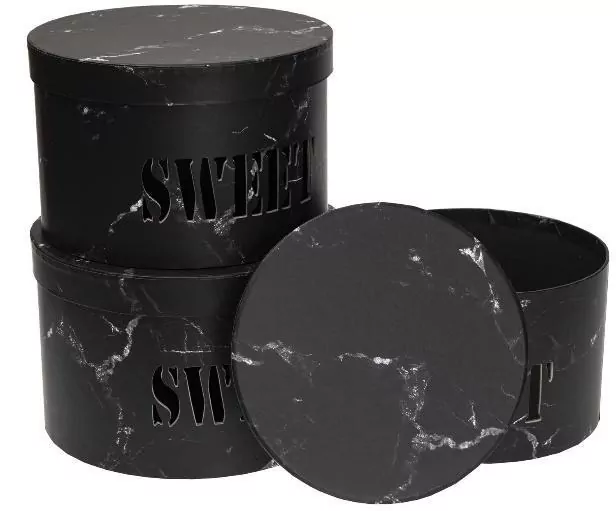 Pudełko Flower Box Sweet czarny ROZETTE - tantis.pl