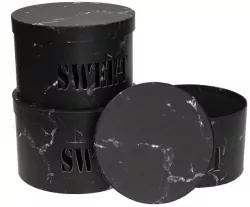 Pudełko Flower Box Sweet czarny ROZETTE