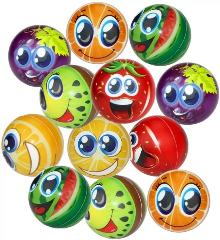 Piłka. Owocowa buźka 10cm - tantis.pl