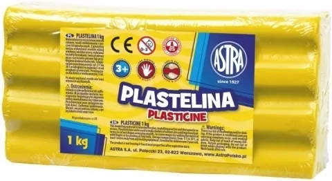 Plastelina Astra  1 kg żółta - tantis.pl