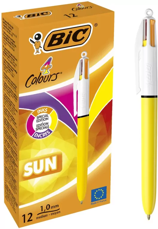 Długopis 4 Colors Sun mix (12szt) BIC - tantis.pl