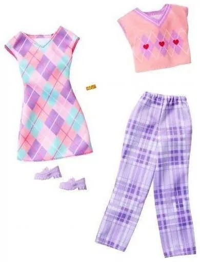 Barbie ubranka + akcesoria 2-pak HYV06 - tantis.pl