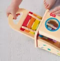Drewniane cymbałki z przebijakiem. Fisher-Price - tantis.pl