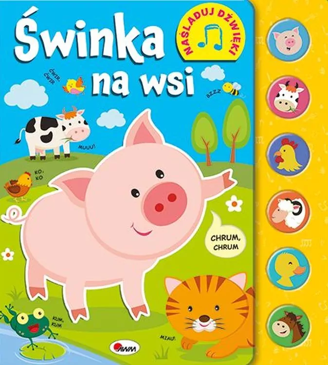 Świnka na wsi. Naśladuj dźwięki - tantis.pl