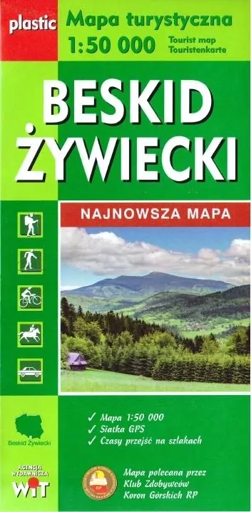Beskid Żywiecki. Mapa turystyczna 1:50 000 - tantis.pl