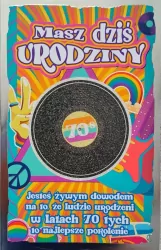 Karnet. Urodziny. Lata 70