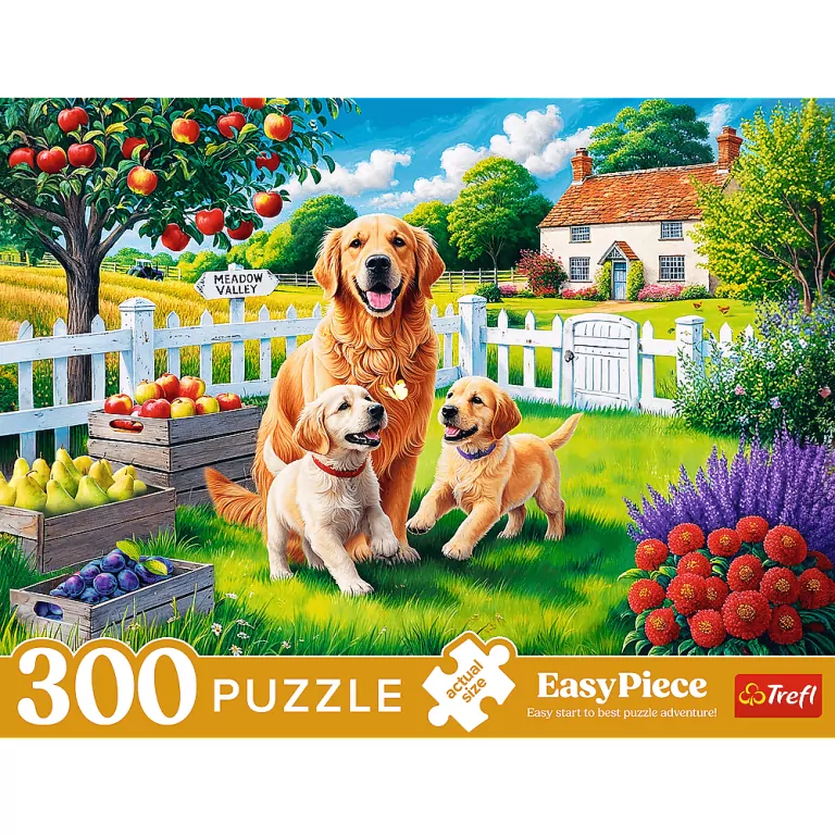 Puzzle 300. EasyPiece. Pieski na wsi. 23101 - tantis.pl