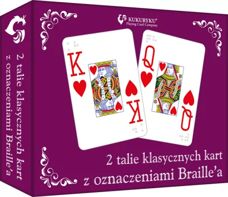 Karty klasyczne ze znakami Braille'a