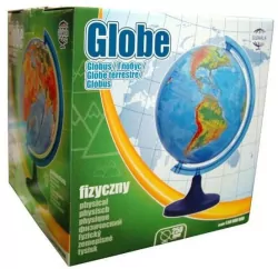 Globus fizyczny podświetalny 25cm