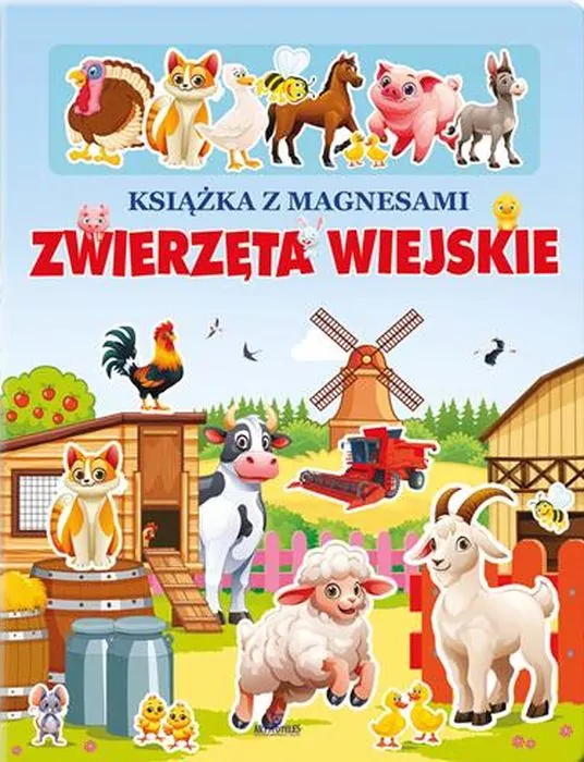 Zwierzęta wiejskie Książka z magnesami - tantis.pl