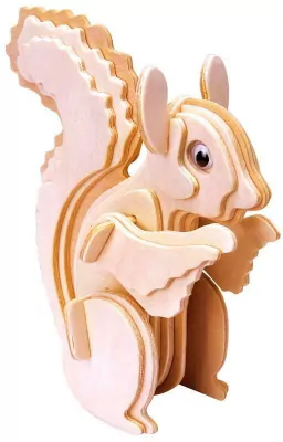 Łamigłówka drewniana Gepetto - Wiewiórka G3