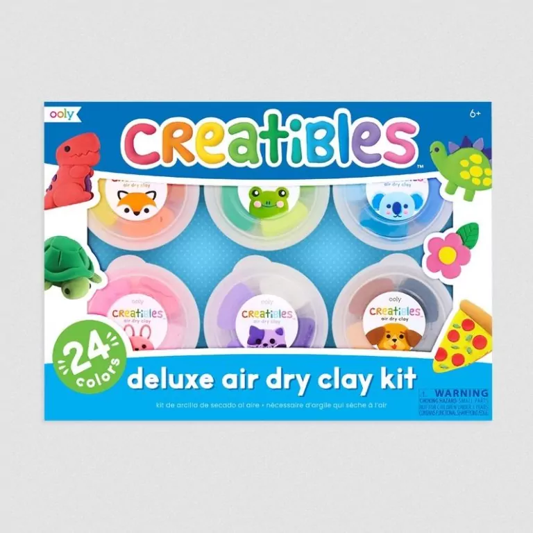 Lekkolina Creatibles. Deluxe Air Dry Clay Kit. 24 kolory - tantis.pl