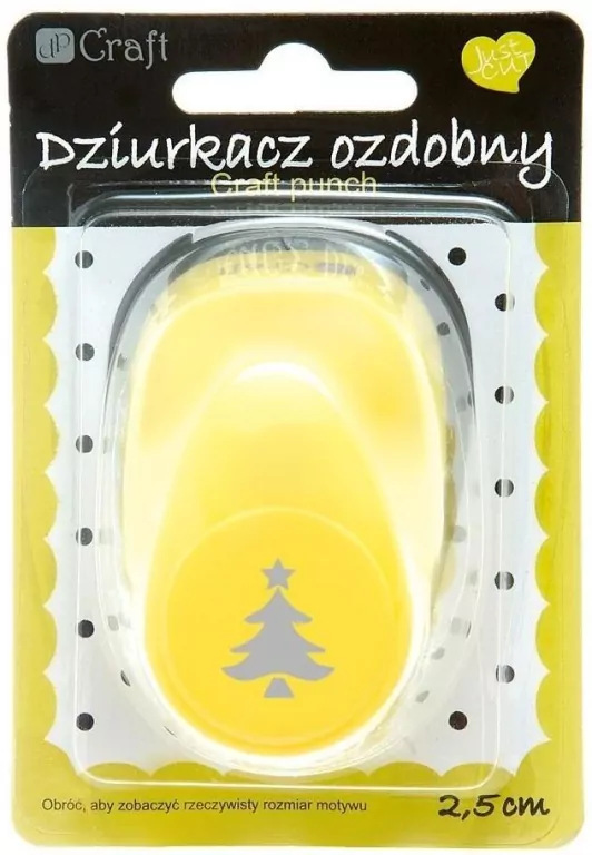 Dziurkacz ozdobny 2,5cm choinka MIX - tantis.pl