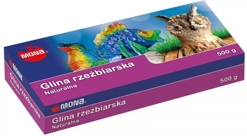 Glina rzeźbiarska. Naturalna 500g - tantis.pl