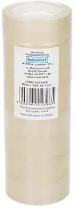 Taśma klejąca 18mmx27.4m, 8 sztuk - tantis.pl