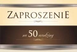 Zaproszenie. Urodziny 50