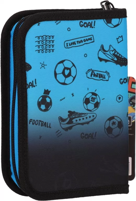 Coolpack, Piórnik jednoklapkowy bez wyposażenia Clipper - Game Over Gradient Blue (F076008) - tantis.pl