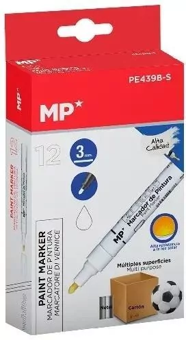Marker olejowy 3.0mm biały (12szt) - tantis.pl