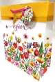 Torebka ozdobna, matowa 26x32x12cm Polne kwiaty - tantis.pl
