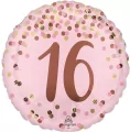 Balon foliowy Pretty pink 16th Birthday 46cm - tantis.pl