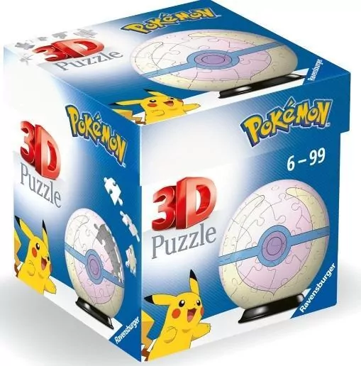 Ravensburger. Puzzle 3D Kula. Pokemon Heal Ball - tantis.pl