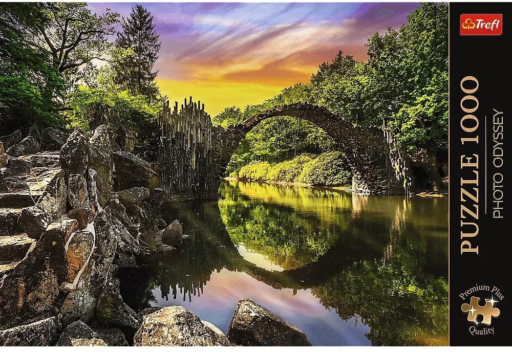 Trefl. Puzzle 1000. Most Rakotza w Kromlau, Niemcy - tantis.pl