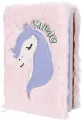 Notes pluszowy pastelowy A5 Unicorn - tantis.pl