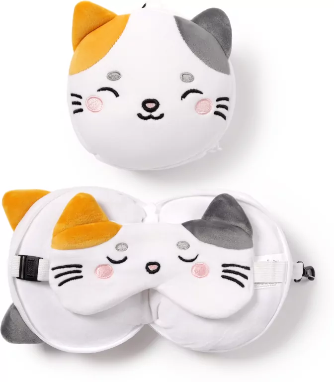 Poduszka podróżna i maska na oczy Kot Lola - tantis.pl