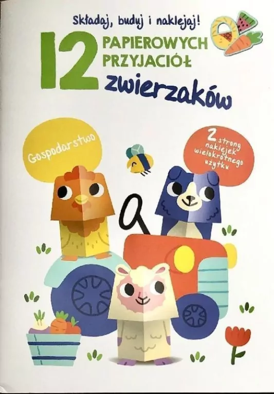 12 papierowych przyjaciół zwierzaków. Gospodarstwo - tantis.pl