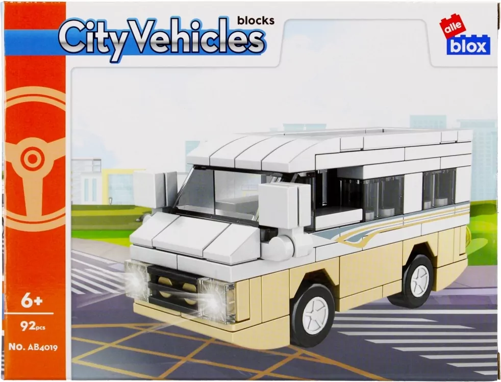 Klocki konstrukcyjne City 92 elementy ALLEBLOX - tantis.pl