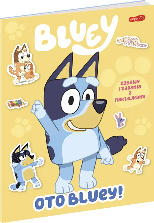 Oto Bluey! Zabawy i zadania z naklejkami. Bluey - tantis.pl