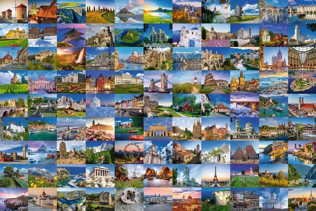 Puzzle 3000. 99 widoków Europy. 170807 - tantis.pl