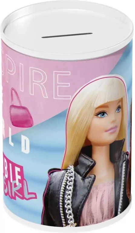 Skarbonka metalowa Barbie 10x15cm - tantis.pl