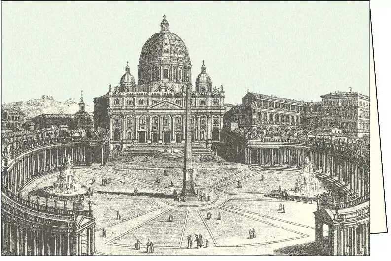 Karnet z kopertą. Basilica di San Pietro - tantis.pl