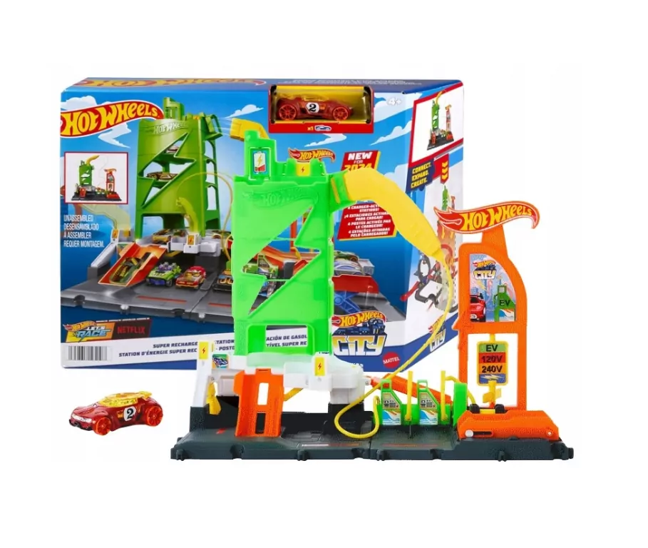 Hot Wheels City Superstacja ładowania samochodów - tantis.pl
