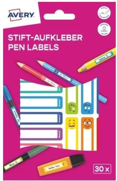 Naklejki na przybory do pisania - tantis.pl